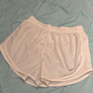White Nike Dri-fit shorts